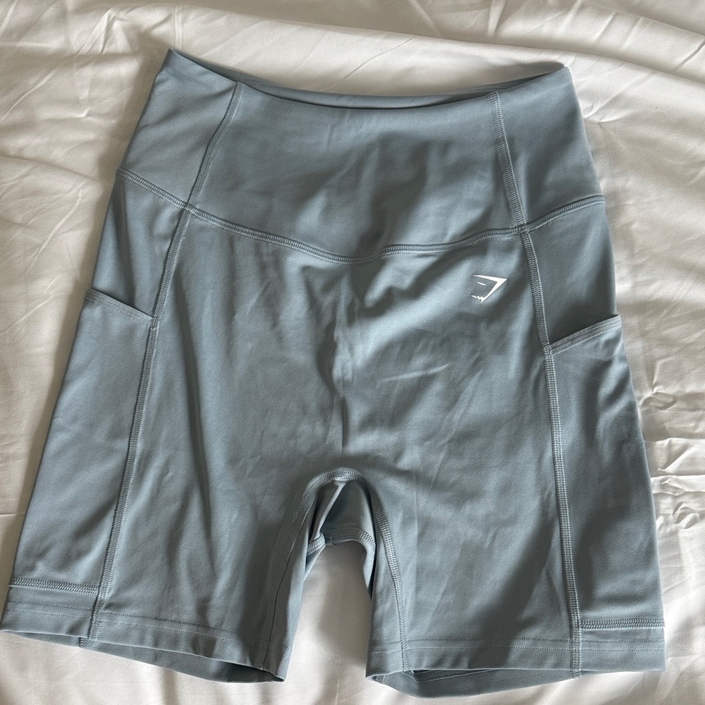 Gymshark Light Blue Bike Shorts